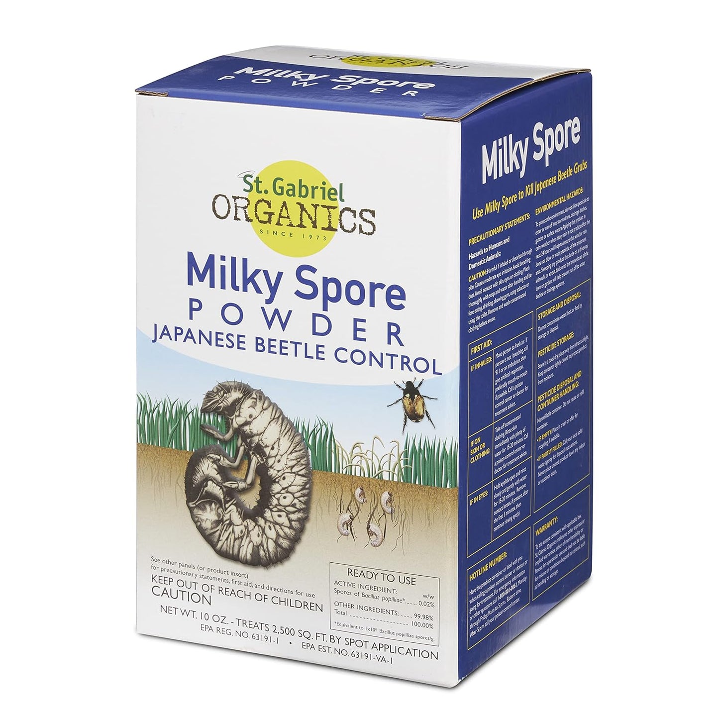 St. Gabriel Organics® Milky Spore Grub Control Powder, 10 Ounce