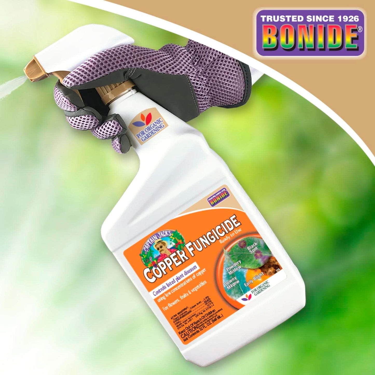 BONIDE PRODUCTS 775 Ready-to-Use Copper Fungicide, 32-Ounce [2-Pack]