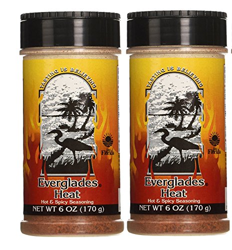 Everglades Heat Hot & Spicy Seasoning, 6 Ounce (Pack of 2)