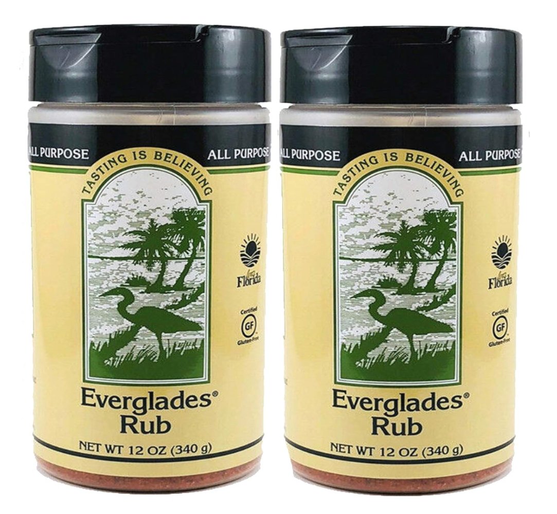 2 Pack Everglades Seasoning All Purpose Rub 2-12 Ounce Cans