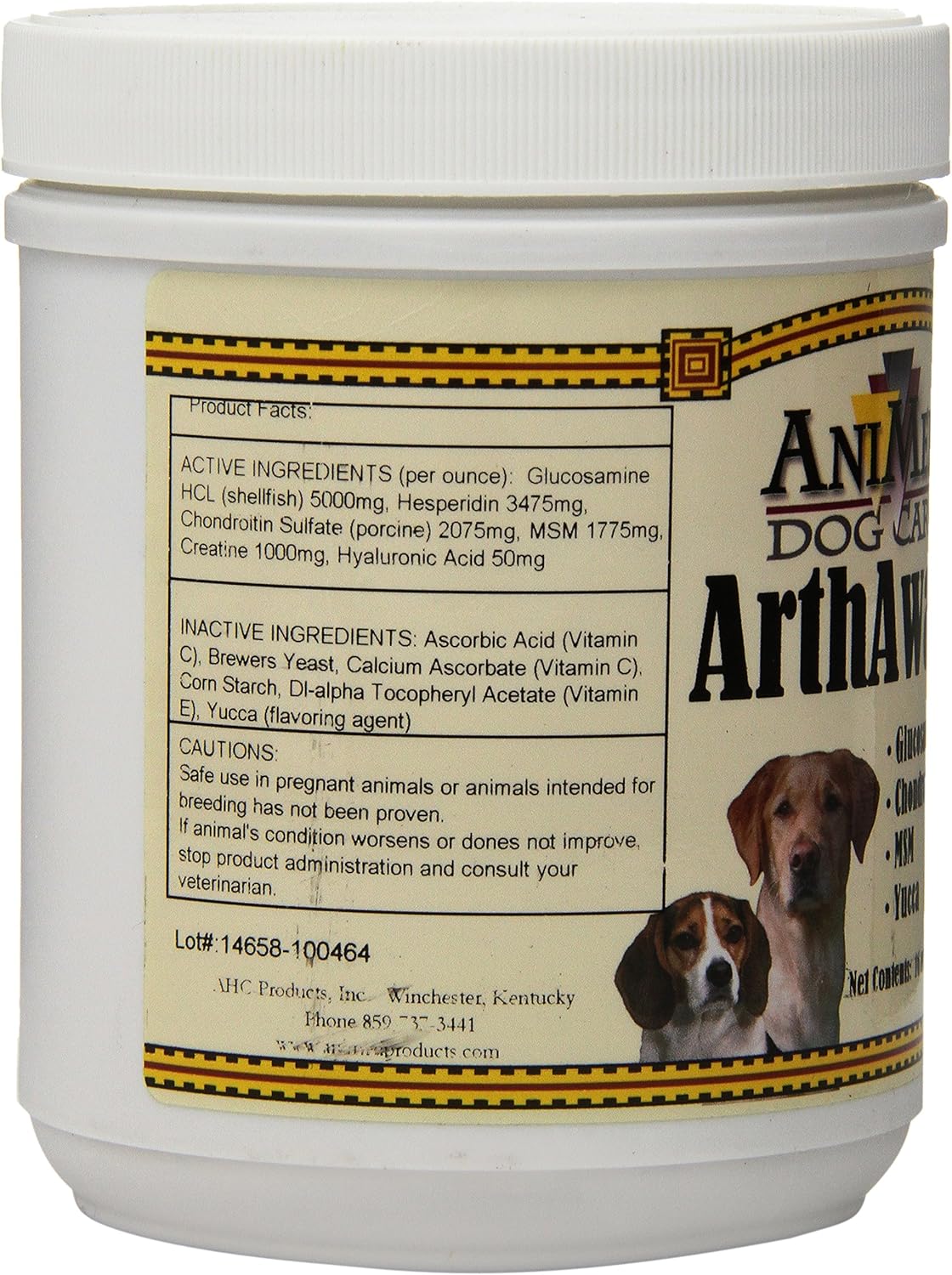 AniMed Arthaway Powder Joint Tissue Supplement for Dogs, 16-Ounce